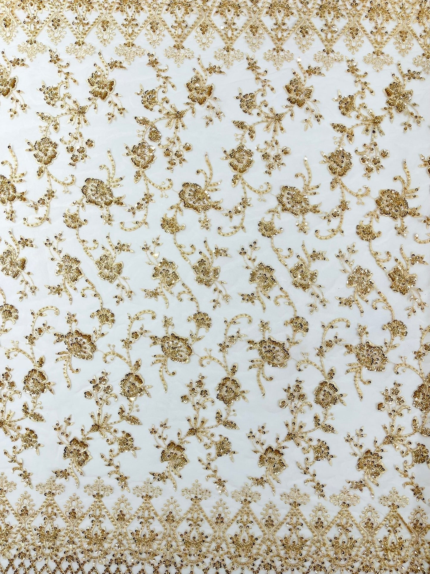 Modern Luxury Beaded Fabric 54” Wide| New Creations Fabric & Foam Inc.