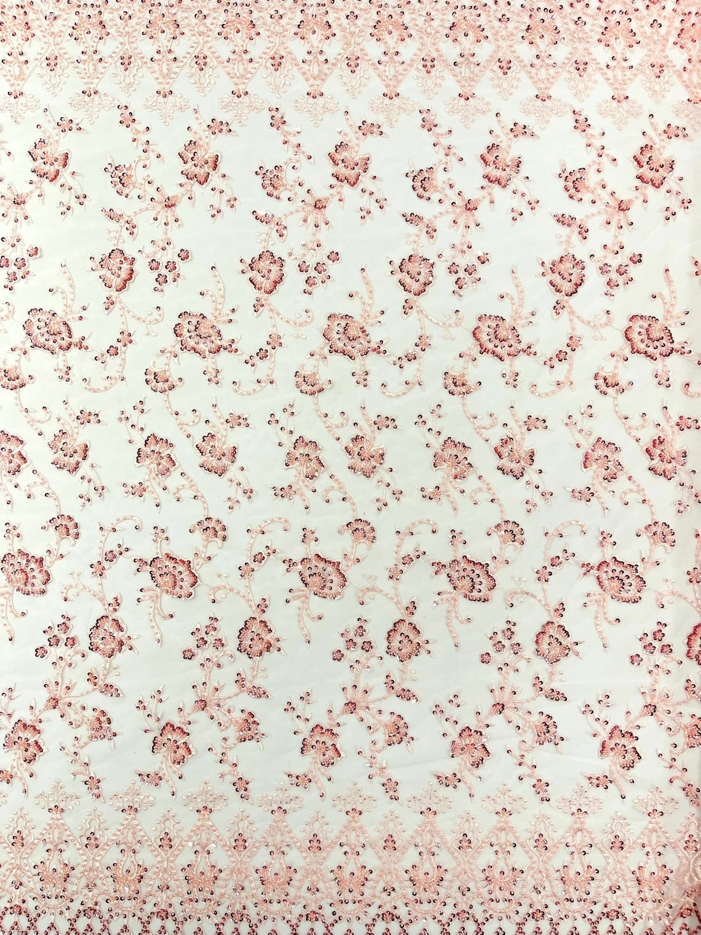 Modern Luxury Beaded Fabric 54” Wide| New Creations Fabric & Foam Inc.