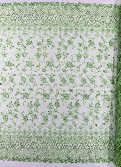 Modern Luxury Beaded Fabric 54” Wide| New Creations Fabric & Foam Inc.