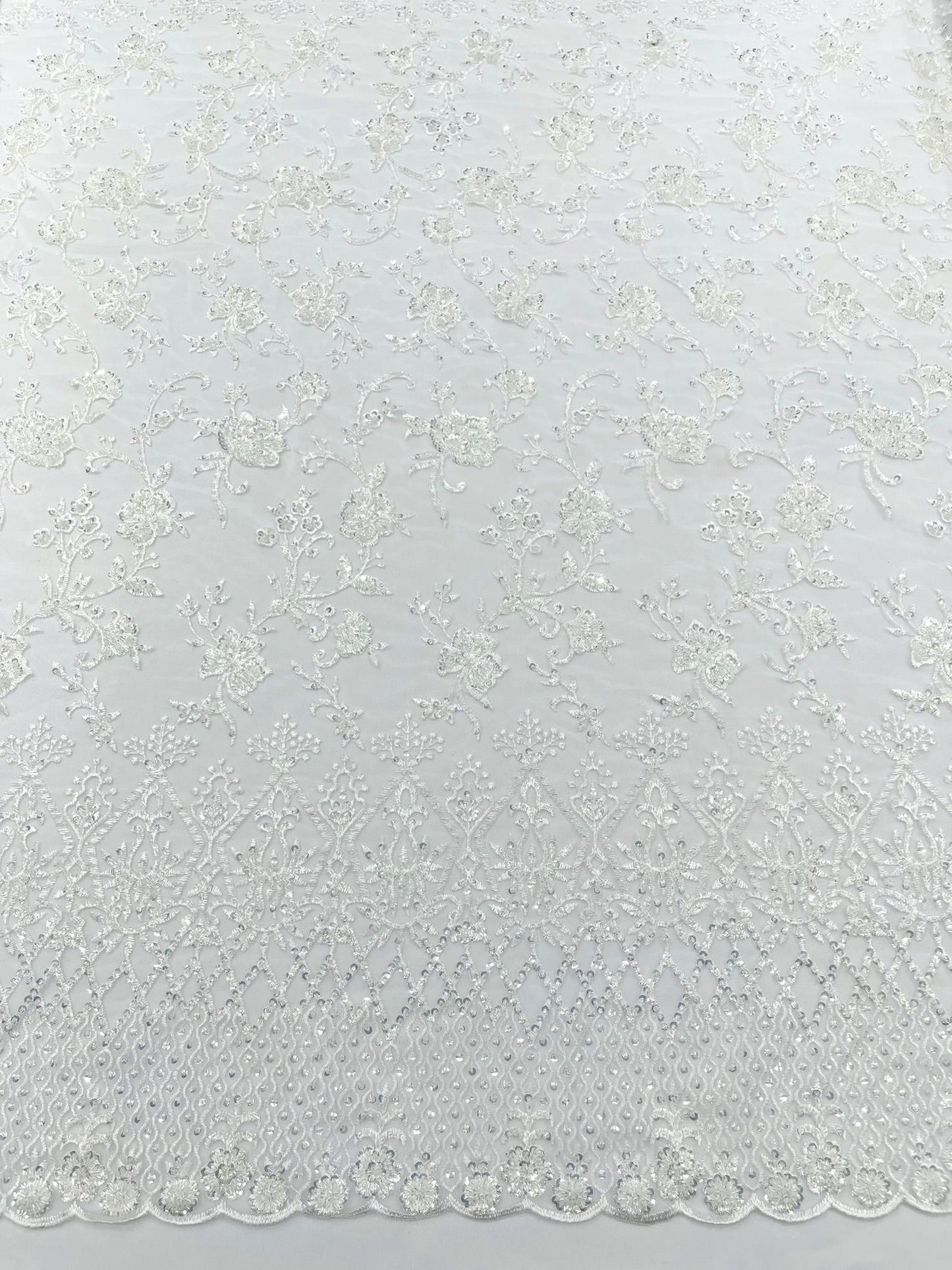 Modern Luxury Beaded Fabric 54” Wide| New Creations Fabric & Foam Inc.