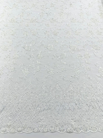 Modern Luxury Beaded Fabric 54” Wide| New Creations Fabric & Foam Inc.