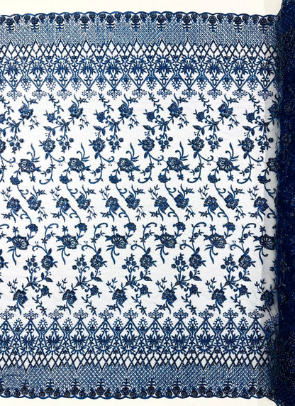 Modern Luxury Beaded Fabric 54” Wide| New Creations Fabric & Foam Inc.