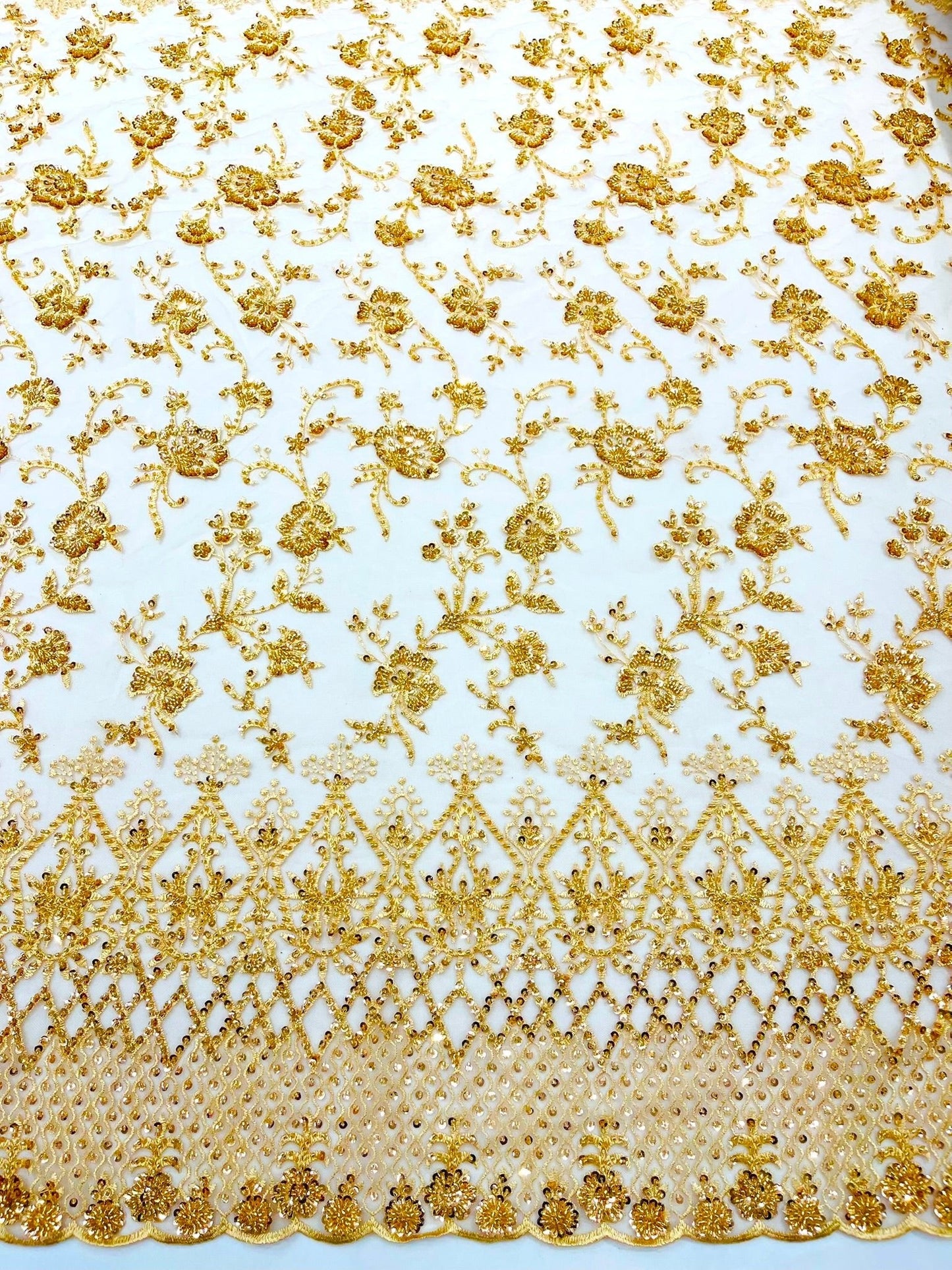 Modern Luxury Beaded Fabric 54” Wide| New Creations Fabric & Foam Inc.