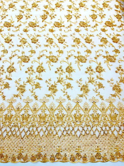 Modern Luxury Beaded Fabric 54” Wide| New Creations Fabric & Foam Inc.
