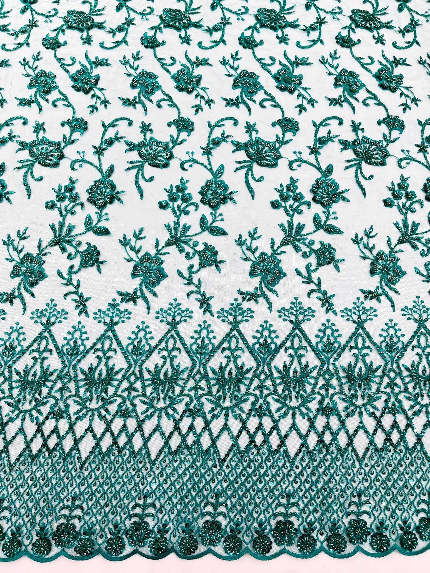 Modern Luxury Beaded Fabric 54” Wide| New Creations Fabric & Foam Inc.