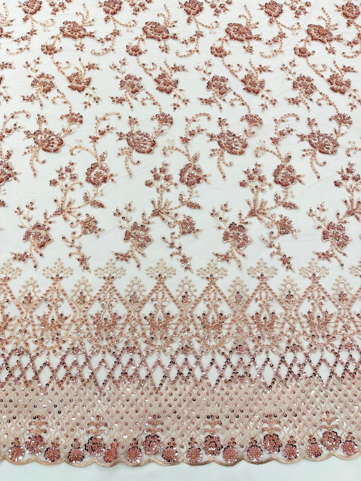 Modern Luxury Beaded Fabric 54” Wide| New Creations Fabric & Foam Inc.