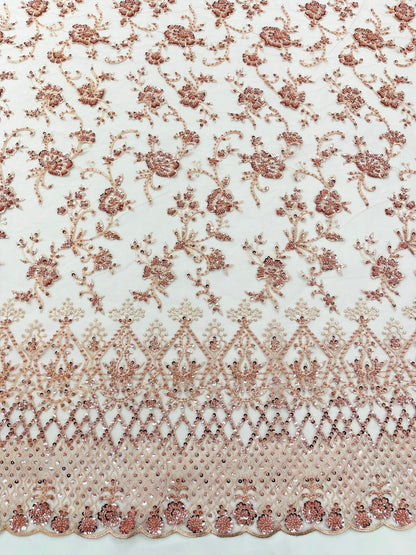 Modern Luxury Beaded Fabric 54” Wide| New Creations Fabric & Foam Inc.