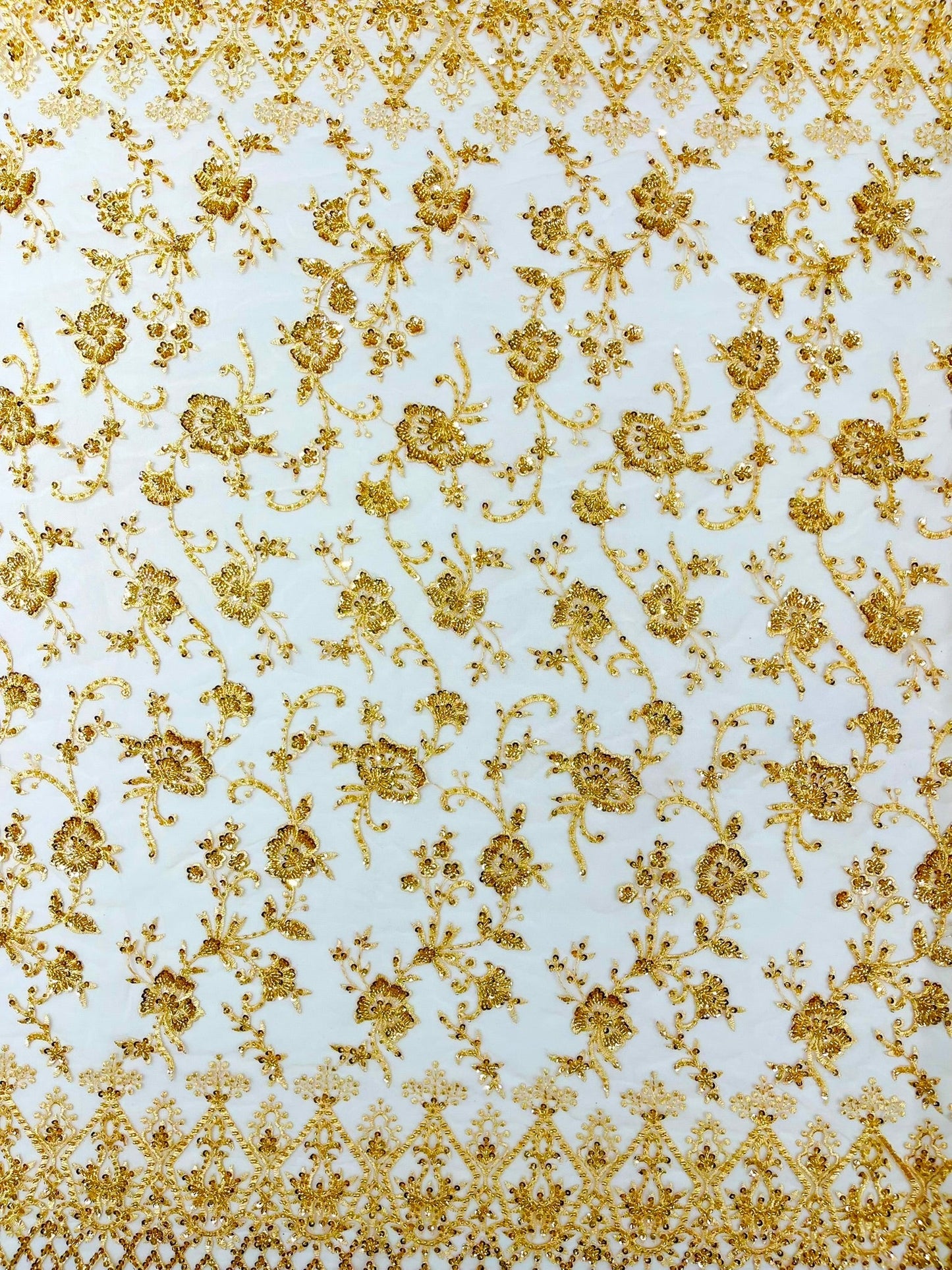 Modern Luxury Beaded Fabric 54” Wide| New Creations Fabric & Foam Inc.