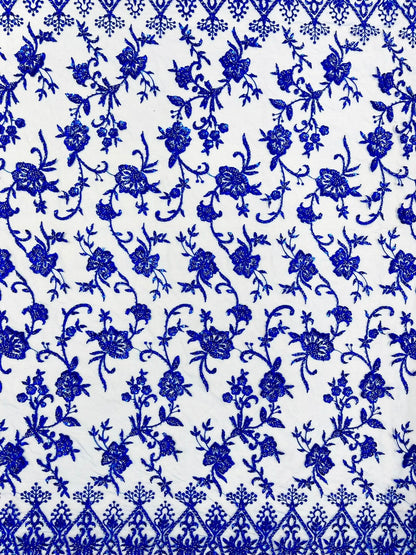 Modern Luxury Beaded Fabric 54” Wide| New Creations Fabric & Foam Inc.