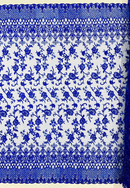 Modern Luxury Beaded Fabric 54” Wide| New Creations Fabric & Foam Inc.