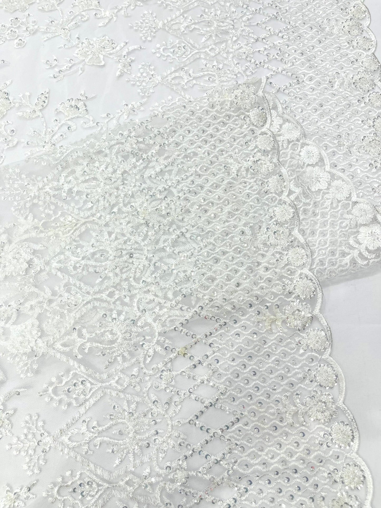 Modern Luxury Beaded Fabric 54” Wide| New Creations Fabric & Foam Inc.