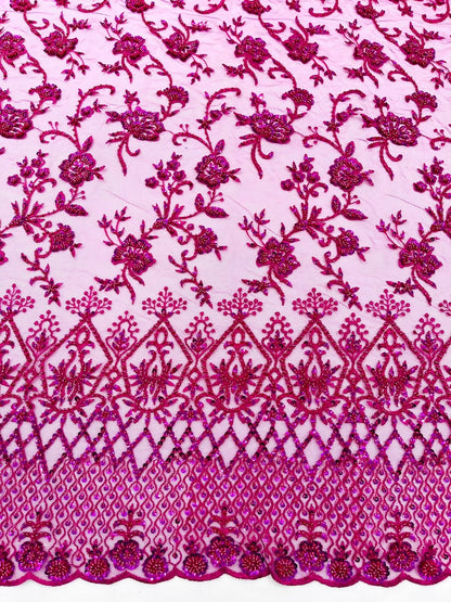 Modern Luxury Beaded Fabric 54” Wide| New Creations Fabric & Foam Inc.