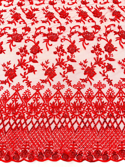 Modern Luxury Beaded Fabric 54” Wide| New Creations Fabric & Foam Inc.