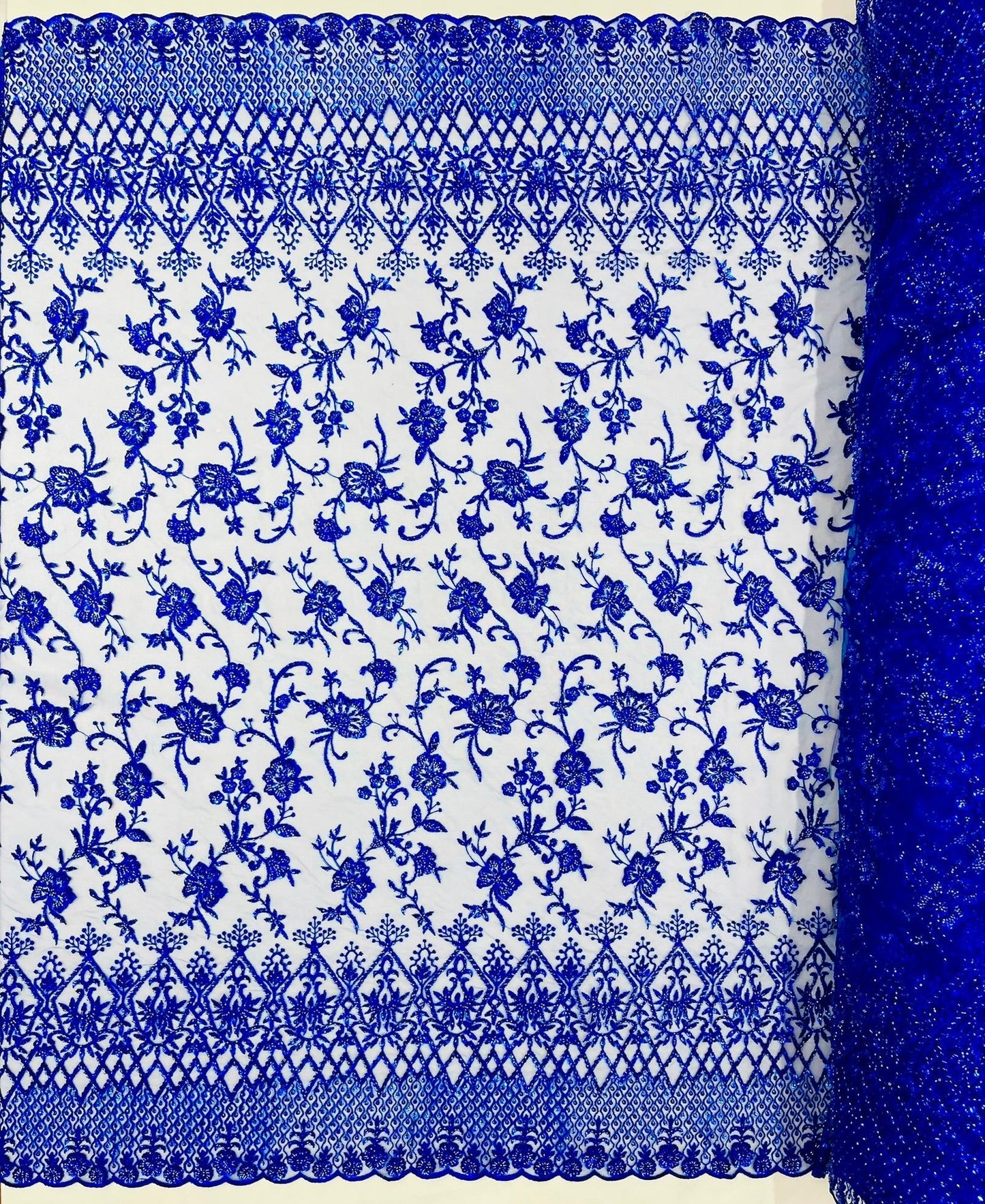 Modern Luxury Beaded Fabric 54” Wide| New Creations Fabric & Foam Inc.