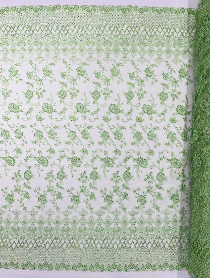 Modern Luxury Beaded Fabric 54” Wide| New Creations Fabric & Foam Inc.