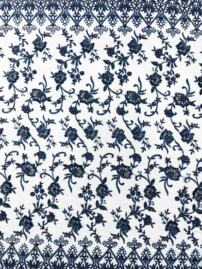 Modern Luxury Beaded Fabric 54” Wide| New Creations Fabric & Foam Inc.