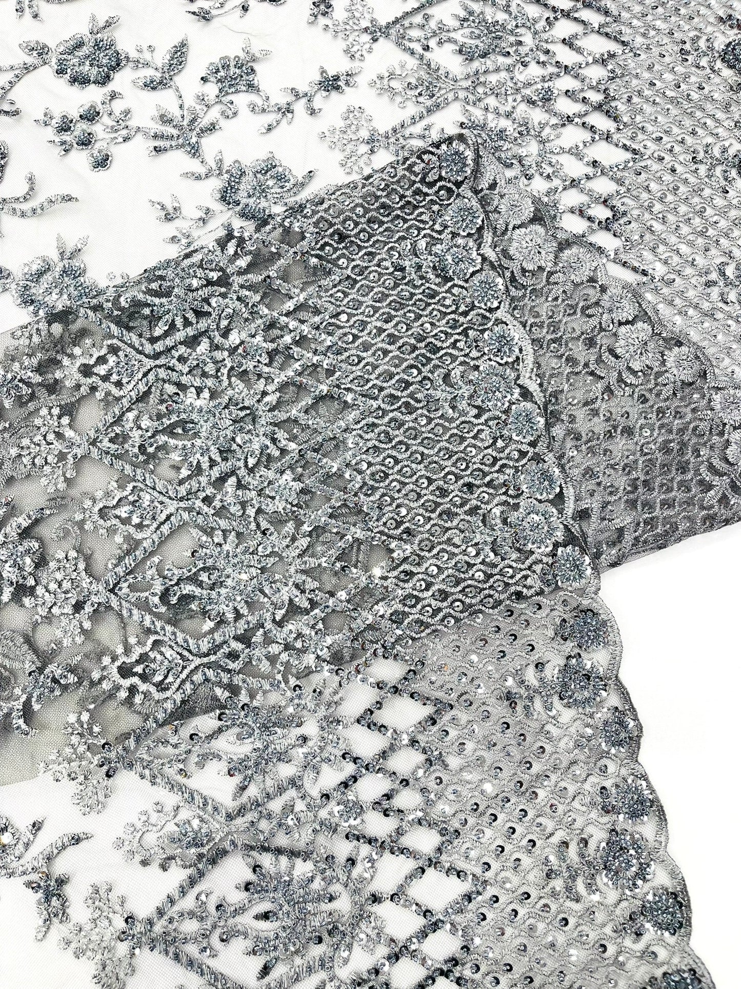 Modern Luxury Beaded Fabric 54” Wide| New Creations Fabric & Foam Inc.