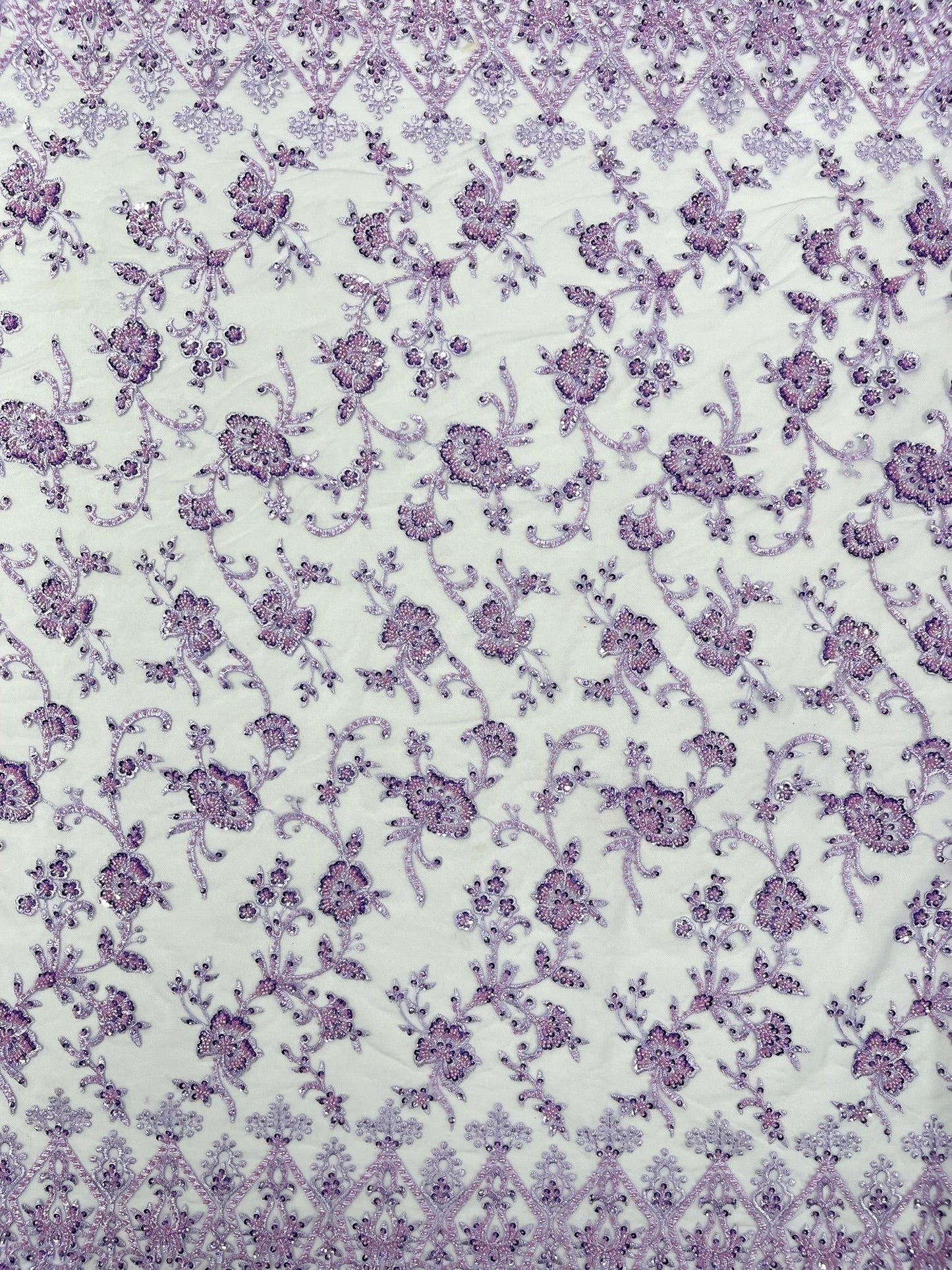 Modern Luxury Beaded Fabric 54” Wide| New Creations Fabric & Foam Inc.