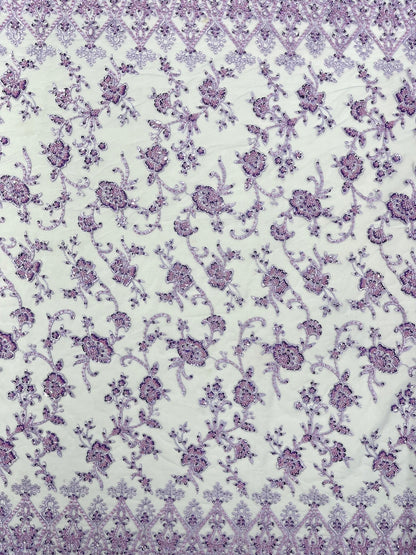Modern Luxury Beaded Fabric 54” Wide| New Creations Fabric & Foam Inc.