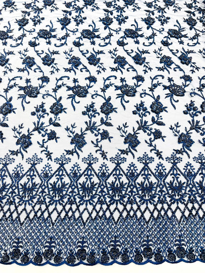 Modern Luxury Beaded Fabric 54” Wide| New Creations Fabric & Foam Inc.