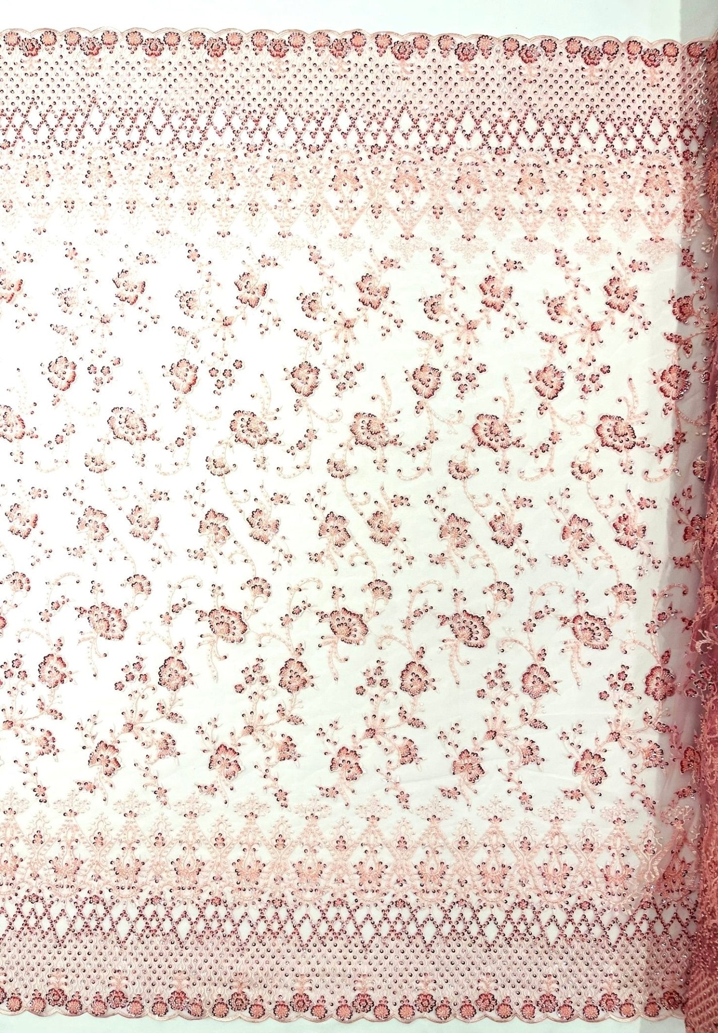 Modern Luxury Beaded Fabric 54” Wide| New Creations Fabric & Foam Inc.