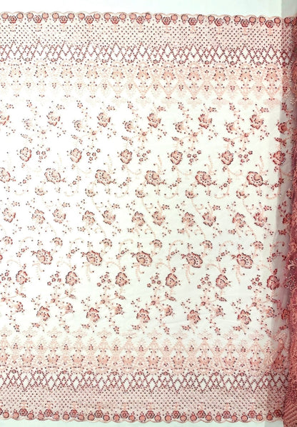 Modern Luxury Beaded Fabric 54” Wide| New Creations Fabric & Foam Inc.