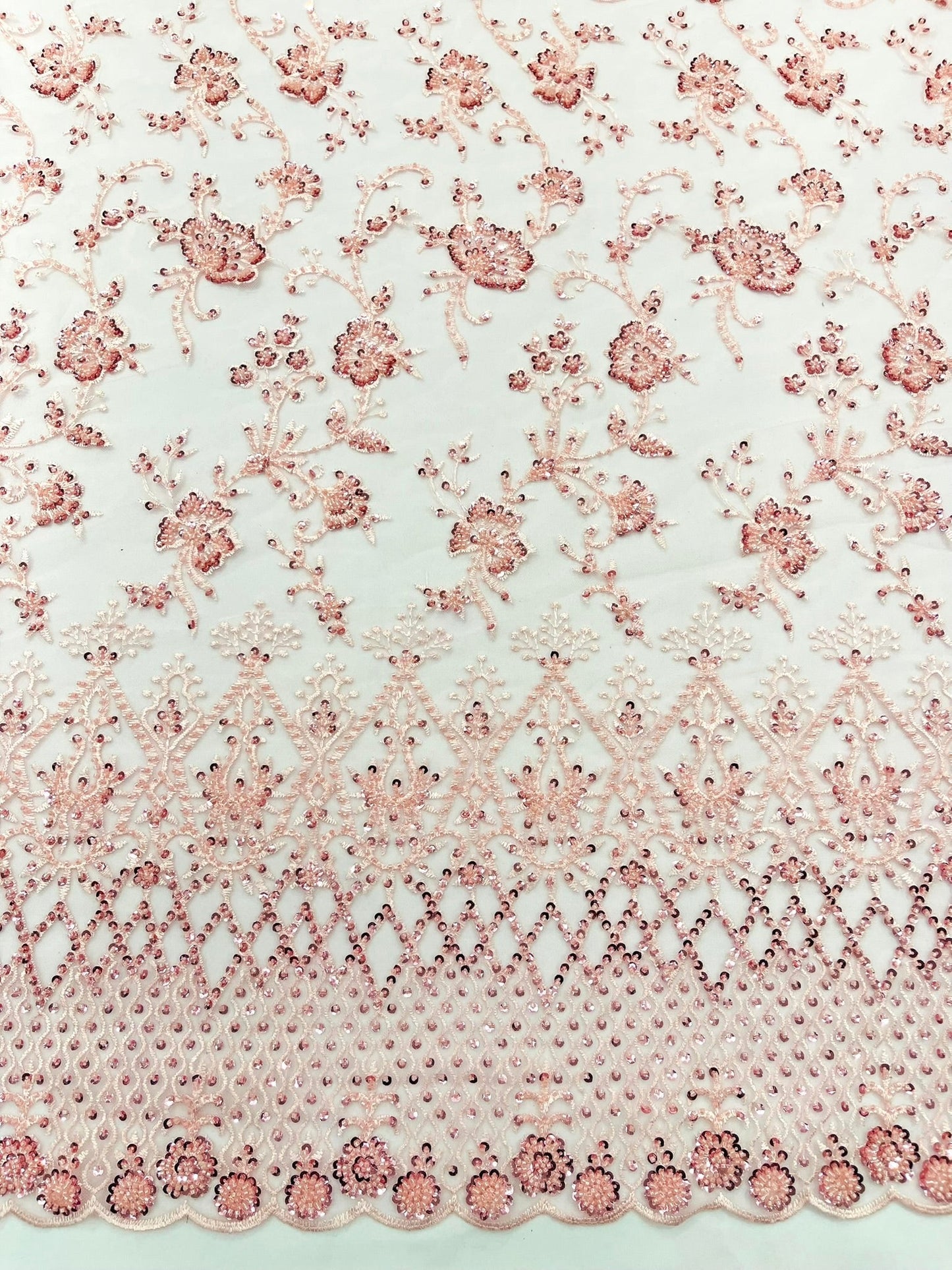 Modern Luxury Beaded Fabric 54” Wide| New Creations Fabric & Foam Inc.