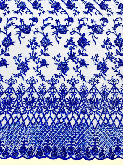 Modern Luxury Beaded Fabric 54” Wide| New Creations Fabric & Foam Inc.