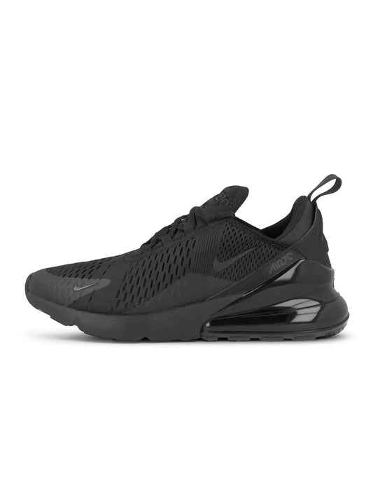 Nike Air Max 270 black men's shoes lateral view