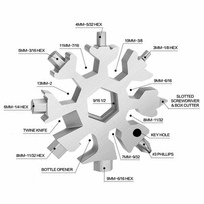 18 in 1 Multi Tool Black Stocking Stuffers Gifts for Men Dad
