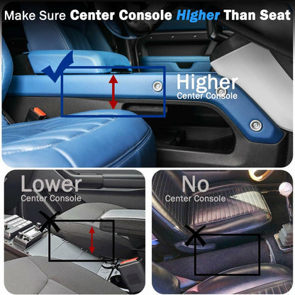 Upgrade Car Side Gap Filler Organizer Black with Cup Holder & Hooks