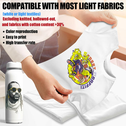 A-SUB Sublimation Paper 8.5x11in 120 Sheets 125gsm Heat Transfer Inkjet