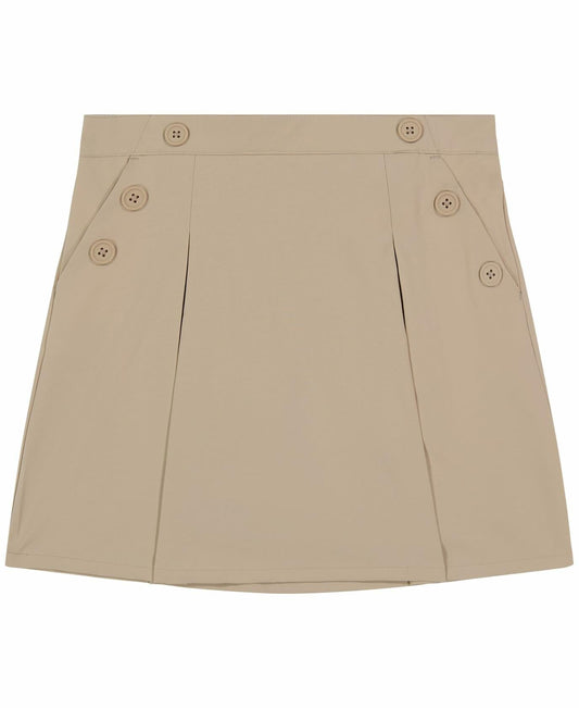 Nautica Girls Khaki Pull-On Scooter Skirt with Undershorts Size 18.5 Plus