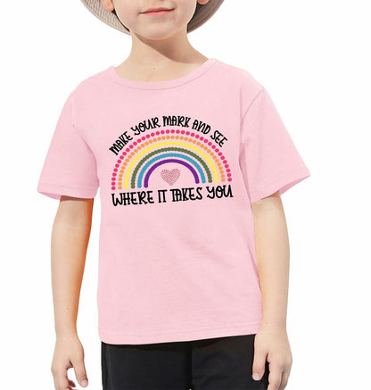 CAZYCHILD Dot Day Kids T-Shirt Rainbow Toddler Tee 2024 Girls Boys