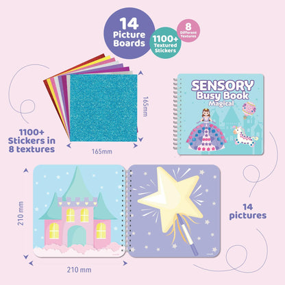 jackinthebox Sensory Craft Activity Kit Touch & Stick Textures No Mess