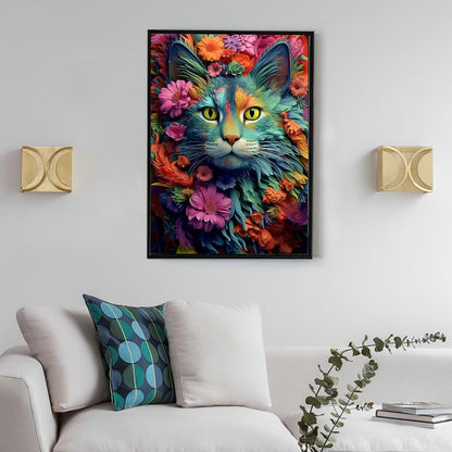 Camocin Cat Diamond Painting Kit DP-05 12x16in Full Drill 5D Crystal Art