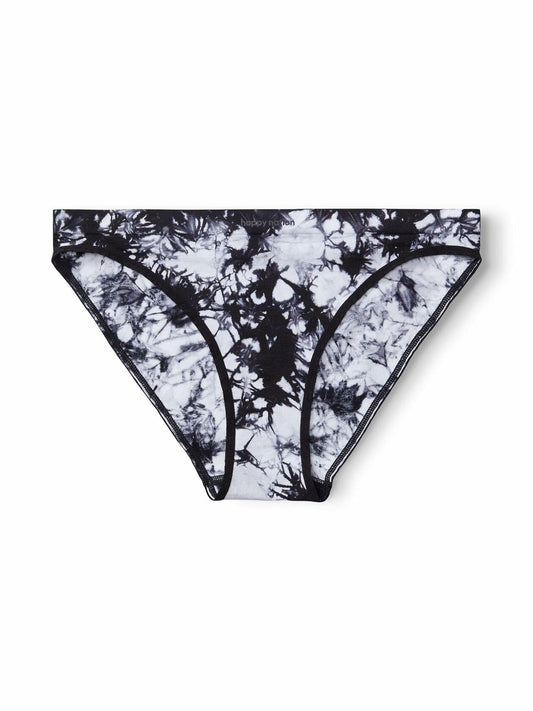 Happy Nation Girls Cool & Comfy Seamless Bikini Underwear Black Tie Dye Size L