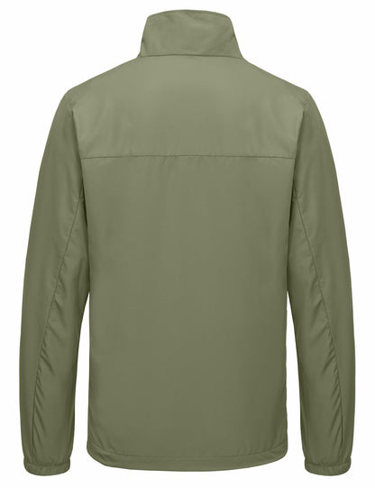 Little Donkey Andy Men's Windbreaker Jacket Lightweight Water-resistant Sage XL