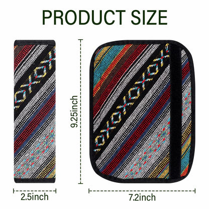 IHOTDER 2PCS Seat Belt Cover Pad Boho Universal Car Accessories Seatbelt Cover-D