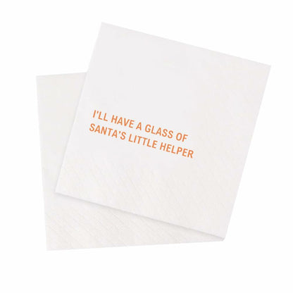 VOWFOO Funny Cocktail Napkins I Need Something Stronger 4.5x4.5 100-Pack