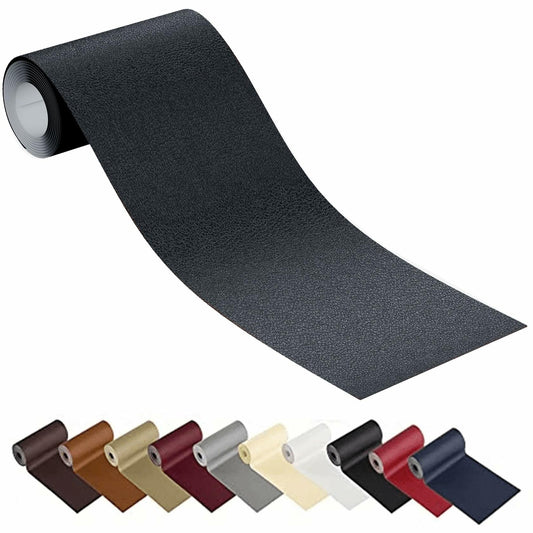 HUISUNO Leather Repair Patch for Furniture Couch Car Seats DeepGrey 20x30
