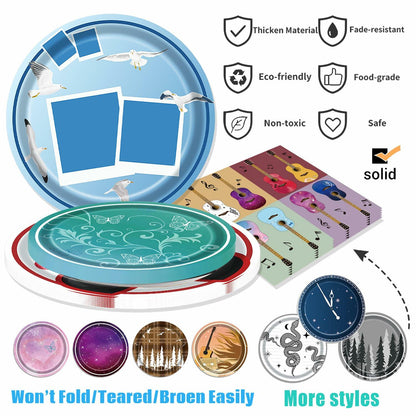 Music Themed 75Pcs Birthday Party Decorations & Tableware for Girls Fans