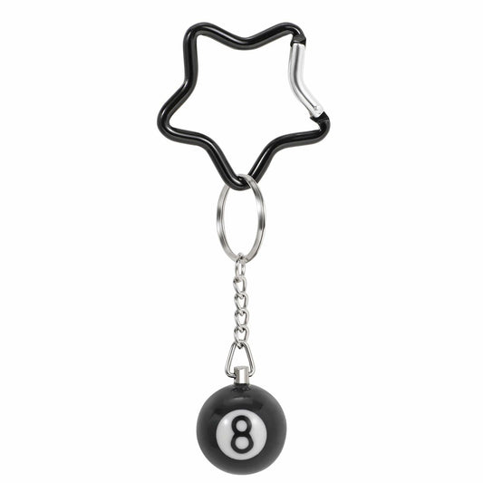 TRIWORKS Keychain Star Heart Pink Butterfly 8 Ball Dice Strawberry Charm
