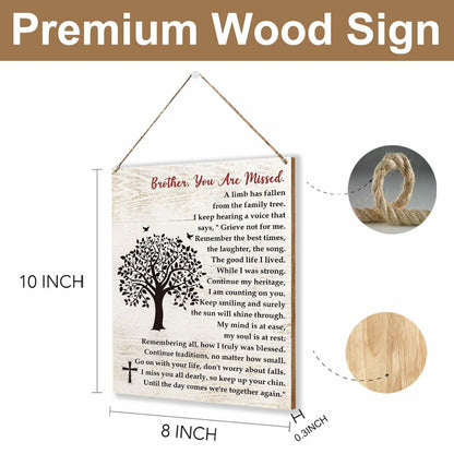 Sympathy Gifts Memorial Remembrance Wood Sign Loss of Mom 8x10 inches