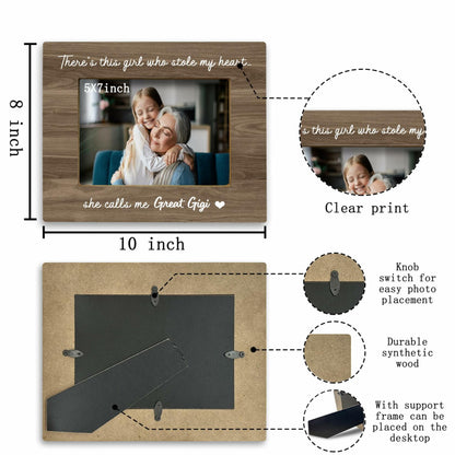 FONDCANYON Great Gigi Picture Frame 5x7 Inch Photo Frame