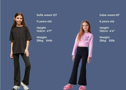 all about pants Kids' Activewear Leggings Girls' Yoga Pants Black 4 T