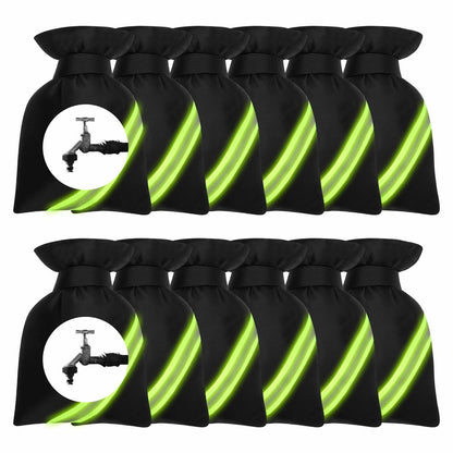 Outdoor Faucet Cover Thickened Waterproof Freeze Protection 8.4x6.8in Black 12pc