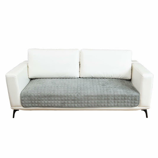 TAOMOCASTL Corduroy Sectional Sofa Cover Non Slip Washable Gray 28x70 1pc
