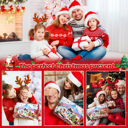 Advent Calendar 2024 Building Blocks Set 12-in-1 Countdown to Christmas