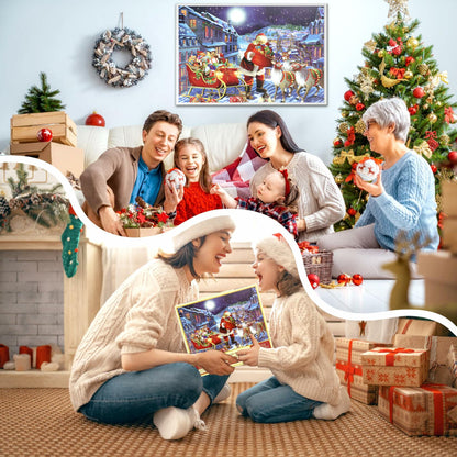 DBPBToU 1000pcs Christmas Caribou Jigsaw Puzzle Unique Pieces for Adults